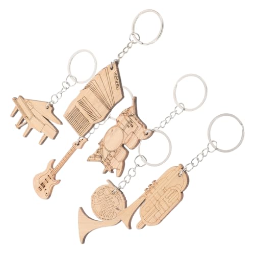 JOINPAYA 6 Pcs Exquisite Musikanhänger Schlüsselketten Mini -gitarren -rucksack -zaubern -accessoire Für Männer Und Frauen Musik Schlüsselbund Anhänger Schlüsselkette Origination von JOINPAYA