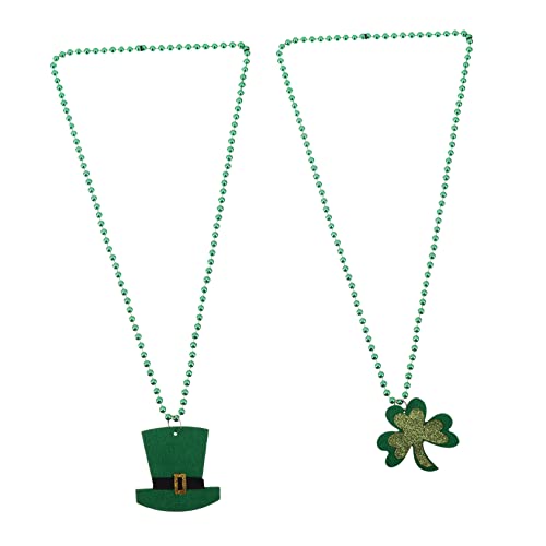 JOINPAYA 6 Stk Klee Perlenkette Irische Party-halsketten Kleeblatt-requisite Partygeschenk Anhänger Halsketten Mit Kleeblattperlen Kleeblatt-dekoration St. Patricks Day Green Plastik JOINPAYA 6 Stk Klee Perlenkette Irische Party-halsketten Kleeblatt-requisite Partygeschenk Anhänger Halsketten Mit Kleeblattperlen Kleeblatt-dekoration St. Patricks Day Green Plastik von JOINPAYA
