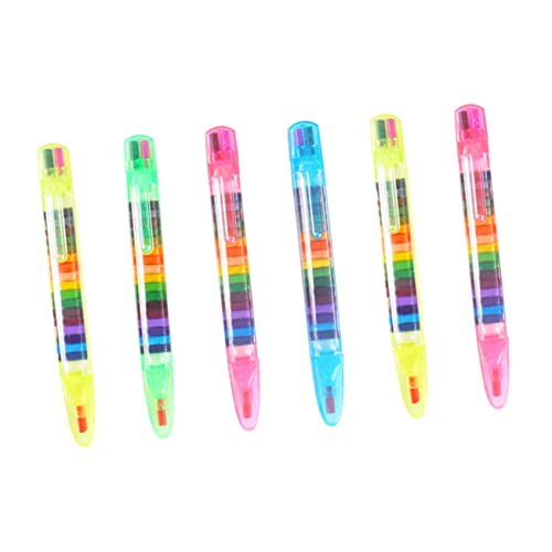 JOINPAYA 6 Stück 20 Buntstifte Farben Bleistift Kleinkinder Buntstift Malen Party Pastell Buntstifte Mehrfarbige Graffiti-buntstifte Malzubehör -graffiti-stift Plastik von JOINPAYA