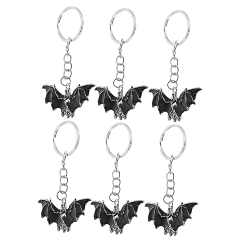 JOINPAYA 6 Stück Fledermaus-Schlüsselanhänger Fledermaus Schlüsselanhänger Geldbeutel rücksack dekoration spaß Taschenanhänger Schlüsselschmuck Schlüssel hängende Verzierung Metall Silver JOINPAYA 6 Stück Fledermaus-Schlüsselanhänger Fledermaus Schlüsselanhänger Geldbeutel rücksack dekoration spaß Taschenanhänger Schlüsselschmuck Schlüssel hängende Verzierung Metall Silver von JOINPAYA