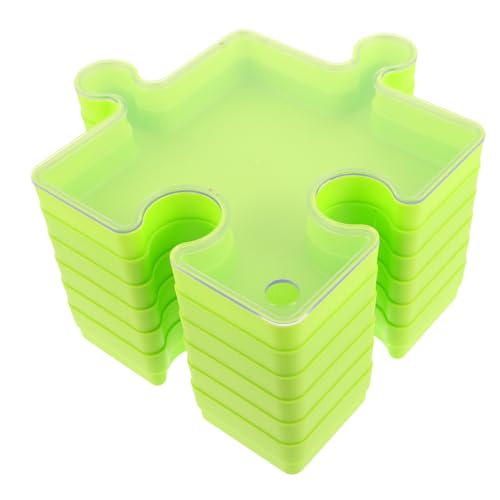 JOINPAYA 6 Stück Teiliges Puzzle aufbewahrungstablett Deckel Stapelbare und Tragbare Sortierbox für Große Puzzle Organizer mit Staubschutz für DIY projekte und Spielzeugaufbewahrung von JOINPAYA