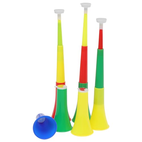 JOINPAYA 6 Stück Teiliges Telekop Horn für Musikalisches Fußballhorn Cheerleading Requisiten aus Robustem Kunststoff für Sportveranstaltungen und Feiern Farben Zufällig von JOINPAYA