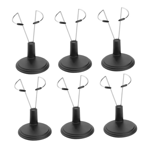 JOINPAYA 6 Stück Tragbarer Puppenständer Figur Miniaturpuppe Steht Kleiner Puppenständer Puppenhalter Anzeigen Stand Klarer Puppenständer Unterstützung Der Puppenhalterung Black von JOINPAYA