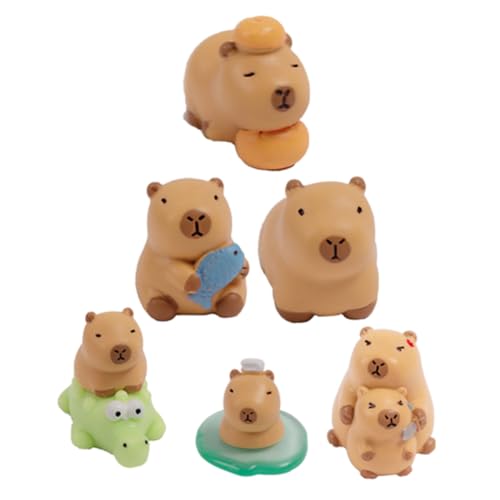 JOINPAYA 6 Süße Mini Capybara Figuren Aus Kunstharz Mikro Capybara Landschaftsmodell Für Tischdekoration Capybara Figur Für Die Inneneinrichtung Ideales Partyzubehör Und Souvenirs JOINPAYA 6 Süße Mini Capybara Figuren Aus Kunstharz Mikro Capybara Landschaftsmodell Für Tischdekoration Capybara Figur Für Die Inneneinrichtung Ideales Partyzubehör Und Souvenirs von JOINPAYA