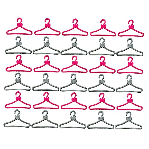 JOINPAYA 60stücke Mini Puppen Kleiderbügel Teiliges Für Puppenkleidung Zur Organisation Und Präsentation Von Puppenoutfits Im Kinderzimmer rutschfest Und Schonend Für Kleidung Und von JOINPAYA