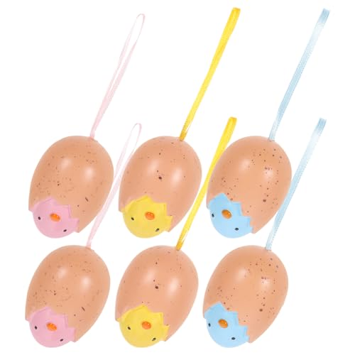 JOINPAYA 6St Ostereier Osterkorb Stuffers Ostern-Themenkorb Osterküken Osterhandwerk easter zu ostern Frühlingsdeko Osterszene zum Aufhängen Ostern einzigartiges Plastik JOINPAYA 6St Ostereier Osterkorb Stuffers Ostern-Themenkorb Osterküken Osterhandwerk easter zu ostern Frühlingsdeko Osterszene zum Aufhängen Ostern einzigartiges Plastik von JOINPAYA