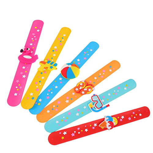 JOINPAYA 6Stücke Hawaiianisches Thema Slap Armbänder Handgelenkspielzeug für Partys Sichere und Einfache Nutzung für Feiern JOINPAYA 6Stücke Hawaiianisches Thema Slap Armbänder Handgelenkspielzeug für Partys Sichere und Einfache Nutzung für Feiern von JOINPAYA