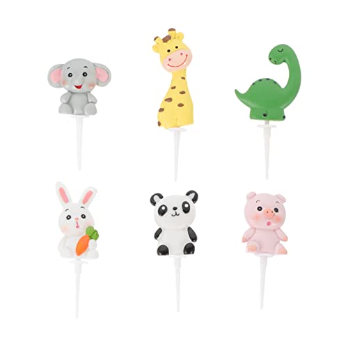 JOINPAYA 6stücke Teiliges Tier Cake Toppers Niedliche Panda Giraffe Dinosaurier Schwein Und Kaninchen Figuren Hochwertigem Resin Für Kindergeburtstagsfeiern Und Backdekoration JOINPAYA 6stücke Teiliges Tier Cake Toppers Niedliche Panda Giraffe Dinosaurier Schwein Und Kaninchen Figuren Hochwertigem Resin Für Kindergeburtstagsfeiern Und Backdekoration von JOINPAYA