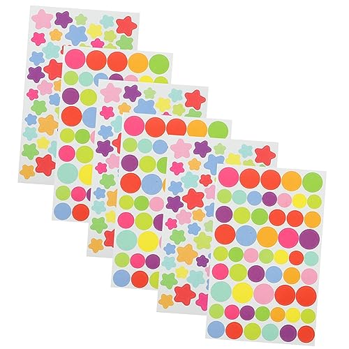 JOINPAYA 6blätter Teiliges Bunte Aufkleber Herz Und Fünfzackstern-Sticker Für Scrapbook Laptop Und Flasche Kreative Dekorationen Und Langlebig JOINPAYA 6blätter Teiliges Bunte Aufkleber Herz Und Fünfzackstern-Sticker Für Scrapbook Laptop Und Flasche Kreative Dekorationen Und Langlebig von JOINPAYA