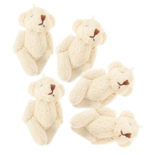 JOINPAYA 6cm Plüsch Ausgestopften Bären Puppe Zubehör 5 Stücke Samt Bär Ornament Für Handwerk von JOINPAYA