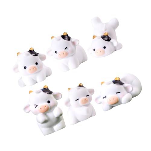 JOINPAYA 6stücke Miniature Kühe Deko Teiliges Aus Resin Tierfiguren Für Mikrolandschaften Garten Und Tischdekoration Für Kreative Bastelprojekte Und Tierliebhaber JOINPAYA 6stücke Miniature Kühe Deko Teiliges Aus Resin Tierfiguren Für Mikrolandschaften Garten Und Tischdekoration Für Kreative Bastelprojekte Und Tierliebhaber von JOINPAYA