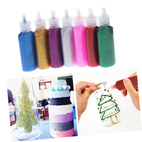 JOINPAYA 7-Teiliges Set malen Kleber basteln für bastelmaterial für papierbasteln bastelzeug für glitter pens bastel material Glitzerkleber Stereokleber von JOINPAYA
