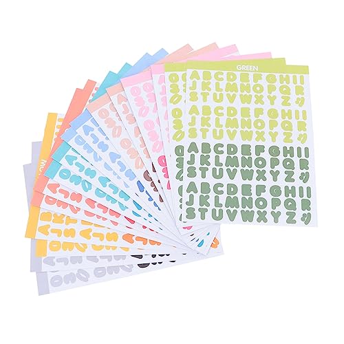 JOINPAYA 8 Blatt Buchstabenaufkleber Scrapbooking Sticker Scrapbook Stickers Scrapbooking-Sticker Scrapbooking Aufkleber Geschenkidee Scrapbooking-Aufkleber Planer-Aufkleber Papier Colorful JOINPAYA 8 Blatt Buchstabenaufkleber Scrapbooking Sticker Scrapbook Stickers Scrapbooking-Sticker Scrapbooking Aufkleber Geschenkidee Scrapbooking-Aufkleber Planer-Aufkleber Papier Colorful von JOINPAYA