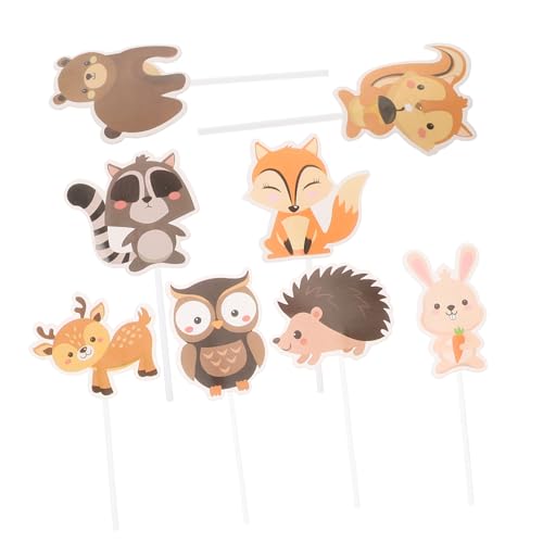JOINPAYA 8stücke Dschungel Tier Cupcake Toppers Kreative Dekoration Für Geburtstagsfeiern Torten Und Muffindekoration Kindergeburtstags-accessoires JOINPAYA 8stücke Dschungel Tier Cupcake Toppers Kreative Dekoration Für Geburtstagsfeiern Torten Und Muffindekoration Kindergeburtstags-accessoires von JOINPAYA