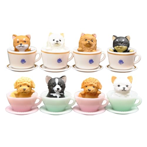 JOINPAYA 8 Stück Hunde- und Katzenfiguren: Mini-Hundefiguren – Miniatur-Tierornamente für Puppenhaus-Party-Spielset und Mikro-Landschaftsdekor JOINPAYA 8 Stück Hunde- und Katzenfiguren: Mini-Hundefiguren – Miniatur-Tierornamente für Puppenhaus-Party-Spielset und Mikro-Landschaftsdekor von JOINPAYA