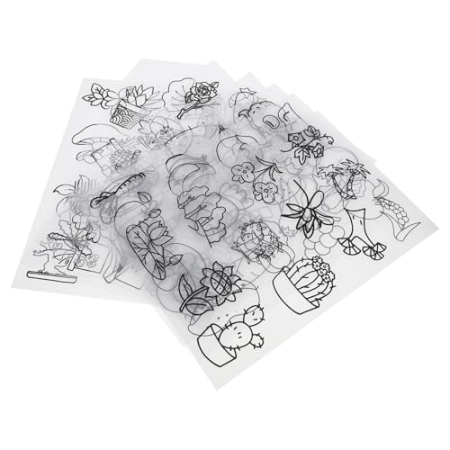 JOINPAYA 8 Stücke Blatt DIY Schrumpfmaterial Weiß Schrumpffolie Schrumpf Handwerk Zubehör Schrumpffolie Papiermaterial von JOINPAYA