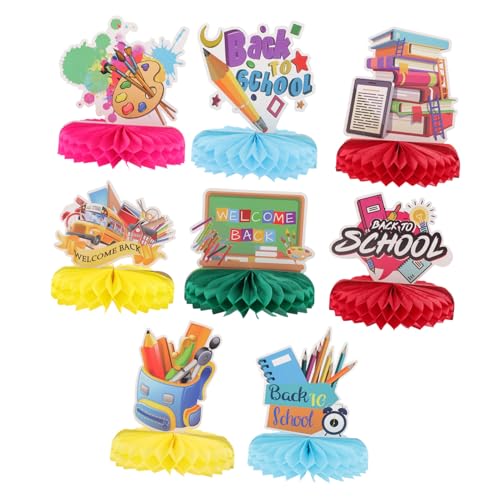 JOINPAYA 8Stücke Teiliges Waben Dekorationsset Für Willkommen Zurück Schulparty Tischornamente Für Klassenzimmer Und Zuhause Lebendige Farben Partydekoration JOINPAYA 8Stücke Teiliges Waben Dekorationsset Für Willkommen Zurück Schulparty Tischornamente Für Klassenzimmer Und Zuhause Lebendige Farben Partydekoration von JOINPAYA
