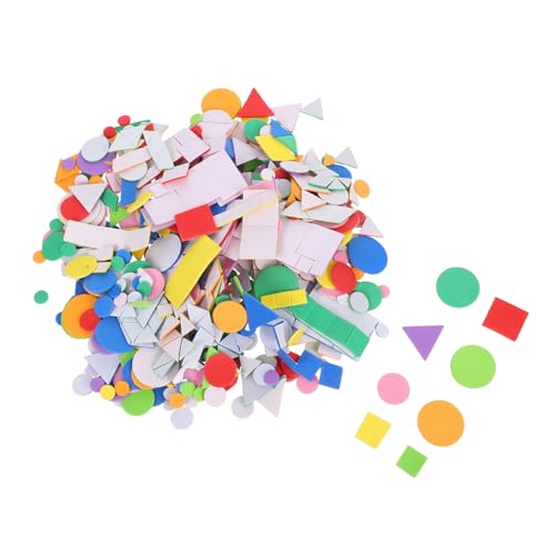 JOINPAYA 960 Stück Teiliges Aufkleber Selbstklebende Geometrische Formen Bastelmaterial für Vorschule Kreative Sticker für Mädchen Jungen Scrapbooking und Klassenzimmerdekoration von JOINPAYA