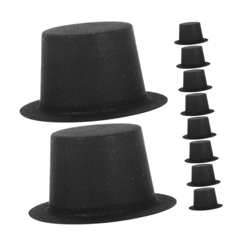 JOINPAYA 50stücke Mini Schwarz Hut Für Weihnachten Flock Mini-mützen Für Schneemann-dekoration Bastelprojekte Kreative Weihnachtsfeiern Hochzeiten Und Familienfeste von JOINPAYA