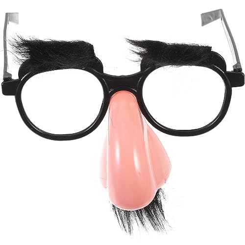 JOINPAYA Disguise Große Nase Brille: Lustige Gläser Augenbrauen Und Schnurrbart für Halloween Kostümparty Dekoration Lustige Klein 12cm von JOINPAYA