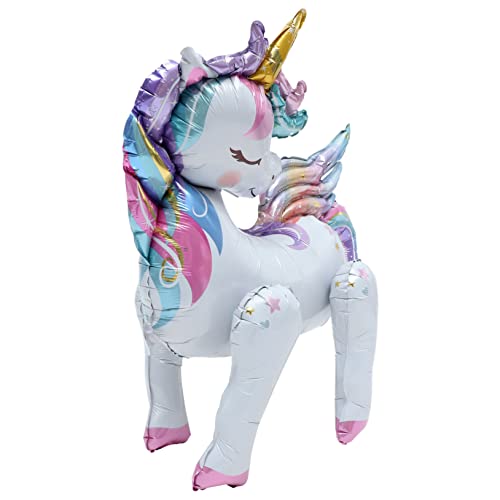 JOINPAYA Einhorn-ballon Dekorationen Partyzubehör Und Led Neuheit Ballon Folienballon-ornament Party-ballon- Einhorn Tischdekoration Einhorn Folienballon Aluminiumfolie von JOINPAYA