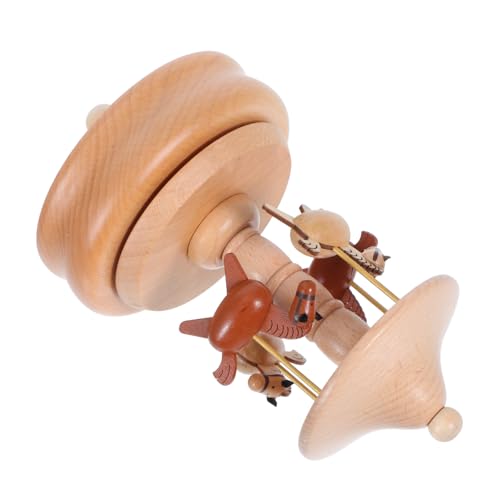 JOINPAYA Einzigartige Rotierende Musikbox Handgefertigtes Holzhausdekor Für Kinder Und Erwachsene Home Decoration Vintage Musical Schmuckschatulle von JOINPAYA
