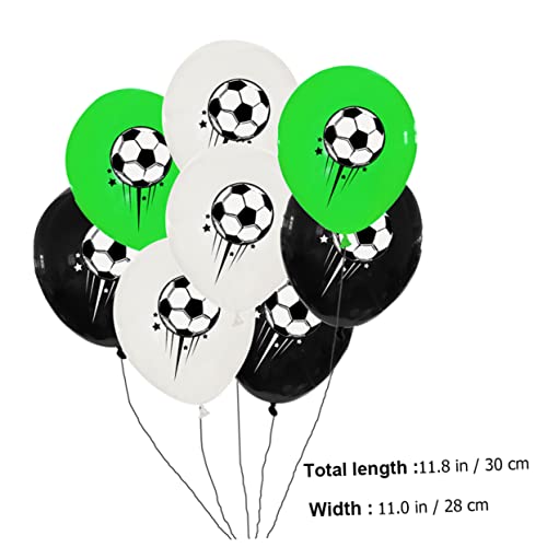 JOINPAYA 100 Stück Fußball Luftballons Deko Fußball Druck Latex Für Jungen Und Mädchen Geburtstag Party Dekoration von JOINPAYA