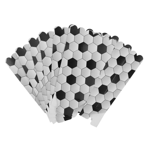 JOINPAYA 6stücke Fußball Popcornboxen Papiertüten Für Partys Und Filmabende Große Snackbehälter Für Popcorn Pommes Und Süßigkeiten Dekoration Für Kindergeburtstage Und von JOINPAYA