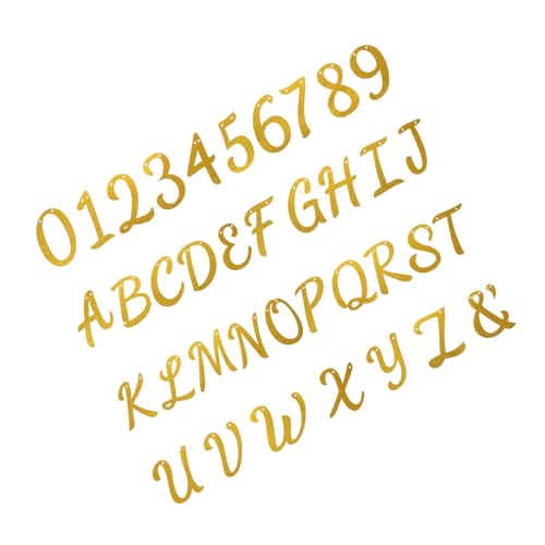 JOINPAYA Glitzerpulver Dekoration DIY Geburtstag Etiketten Geburtstagsdeko Gold Munber Partyzubehör Happy Birthday Gold Große Buchstaben Für Party Deko Für Geburtstagspapier Golden von JOINPAYA