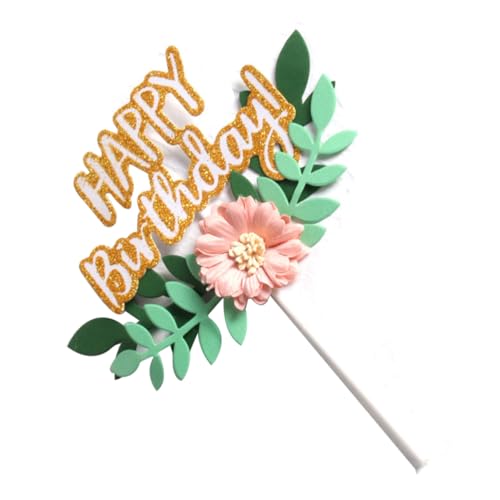 JOINPAYA HAPPY Birthday Buchstaben Blumenblätter Einleger Mit Stab Für Torten Dekoration JOINPAYA HAPPY Birthday Buchstaben Blumenblätter Einleger Mit Stab Für Torten Dekoration von JOINPAYA