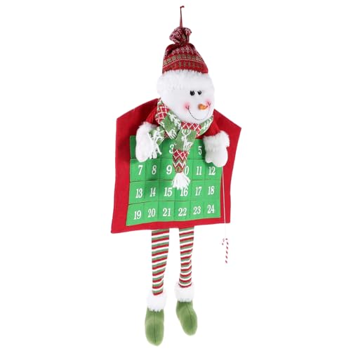 JOINPAYA Hängender Weihnachtskalender Niedlicher Schneemann Adventskalender Für Festliche Dekoration Aus Strapazierfähigem Strickstoff Für Zuhause Cafés Und Geschäfte Langlebig Und JOINPAYA Hängender Weihnachtskalender Niedlicher Schneemann Adventskalender Für Festliche Dekoration Aus Strapazierfähigem Strickstoff Für Zuhause Cafés Und Geschäfte Langlebig Und von JOINPAYA