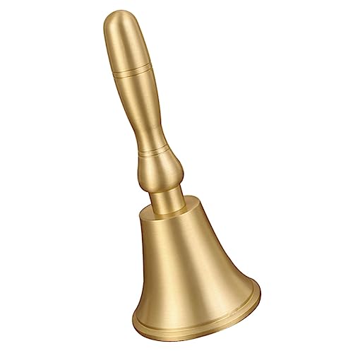 JOINPAYA Hand-Rock- Musikinstrumente Glocke Servieren Antwortglocken Klasse Glocke Handglocken Für Erwachsene Abendessenglocke Glocke Musikinstrument Tragbare Glocke Kupfer Golden JOINPAYA Hand-Rock- Musikinstrumente Glocke Servieren Antwortglocken Klasse Glocke Handglocken Für Erwachsene Abendessenglocke Glocke Musikinstrument Tragbare Glocke Kupfer Golden von JOINPAYA