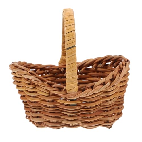 JOINPAYA Mini Rattan Basket Mit Griff Vielseitiger Geflochtener Korb Für Hochzeit Kleine Obst Und Blumen Rustikales Deko-Element Für JOINPAYA Mini Rattan Basket Mit Griff Vielseitiger Geflochtener Korb Für Hochzeit Kleine Obst Und Blumen Rustikales Deko-Element Für von JOINPAYA