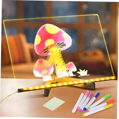 JOINPAYA LED Zeichenbrett für Leuchtendes Acryl-memoboard mit Ständer Wiederbeschreibbares Buntes Led-tafel Kreative Schreibspiele Fördert Lernen und Fantasie JOINPAYA LED Zeichenbrett für Leuchtendes Acryl-memoboard mit Ständer Wiederbeschreibbares Buntes Led-tafel Kreative Schreibspiele Fördert Lernen und Fantasie von JOINPAYA