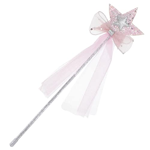 JOINPAYA Magischer Feenstab mit Fünf Punkte Stern Design Rosa Gauze Material Leicht und Lebendig für Mädchen Party Kindergeburtstag Verkleidung und Outdoor Festlichkeiten von JOINPAYA