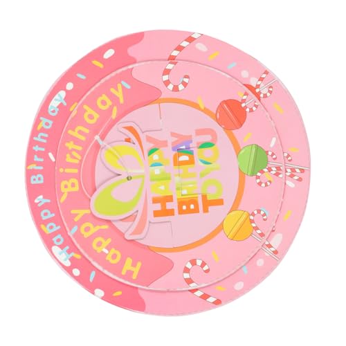JOINPAYA Mini-Pull-Pina Kindergeburtstag Pinata für Partyzubehör Dekorationen Spaß anhänger spriegel anhänger zurrösen suprise hängende Party-Piñata Faltbares Piñata- Papier Rosa von JOINPAYA