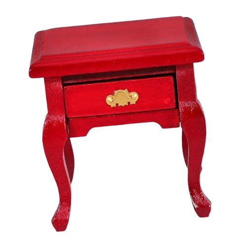JOINPAYA Nachttisch Nachttisch Miniatur Beistellschrank Kleiner Aufbewahrungsschrank Miniatur Modellmöbel Miniatur Möbelbeschläge Winzige Möbel Miniatur Wohnmöbel Holz Rot JOINPAYA Nachttisch Nachttisch Miniatur Beistellschrank Kleiner Aufbewahrungsschrank Miniatur Modellmöbel Miniatur Möbelbeschläge Winzige Möbel Miniatur Wohnmöbel Holz Rot von JOINPAYA