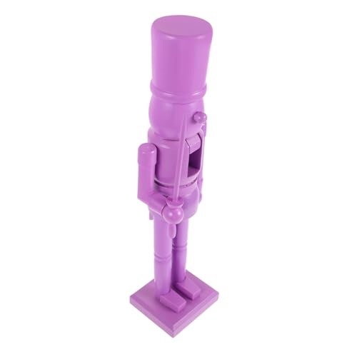 JOINPAYA Nussknacker-Verzierung Laternen Kugeln Teller Besteck weihnachtsornament Christbaumschmuck Weihnachtsbedarf Weihnachtsnussknacker aus Holz hölzern Violett von JOINPAYA
