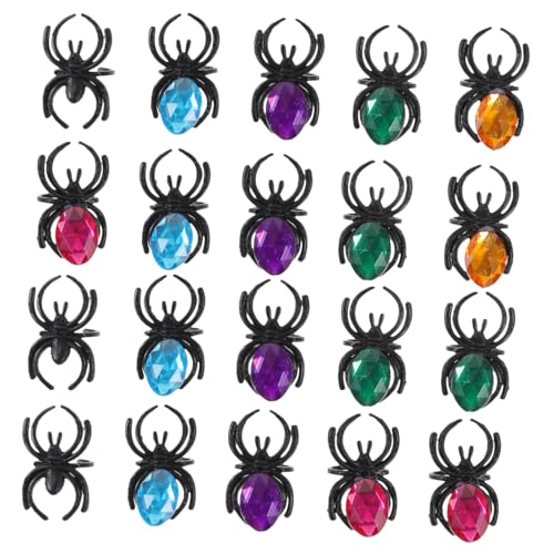 JOINPAYA Plastikspinnen Ring Teilig Bunte Halloween Spinnenringe mit Öffnung Lustige Spinnennetz Deko Langlebige Kunststoffringe für Halloween Party und Basteln JOINPAYA Plastikspinnen Ring Teilig Bunte Halloween Spinnenringe mit Öffnung Lustige Spinnennetz Deko Langlebige Kunststoffringe für Halloween Party und Basteln von JOINPAYA