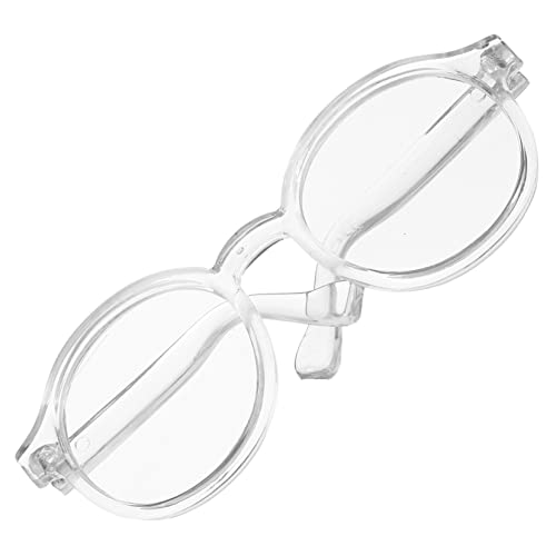 JOINPAYA Puppenbrille Kinderbrille Gläser Dekore Brille Für Puppe Brillen Zum Anziehen Der Puppe Puppenzubehör Brillenrequisiten Zum Anziehen Plastik Transparent von JOINPAYA