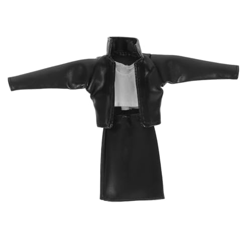 JOINPAYA Puppenkleidung PU Leder Rock Jacke Weste Modisches Kostüm Outfit für Puppen Kleidung Zubehör für Rollenspiele und Puppenwechsel JOINPAYA Puppenkleidung PU Leder Rock Jacke Weste Modisches Kostüm Outfit für Puppen Kleidung Zubehör für Rollenspiele und Puppenwechsel von JOINPAYA