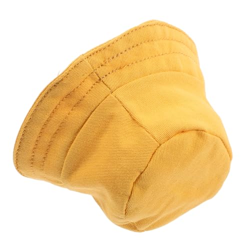 JOINPAYA Puppenkleidungszubehör Mützen ausgestopft Miniaturhüte zum Basteln am süßesten Puppenaccessoire Accessoires für Puppen entzückende hüte Puppenhüte selber Machen Polyester Yellow von JOINPAYA