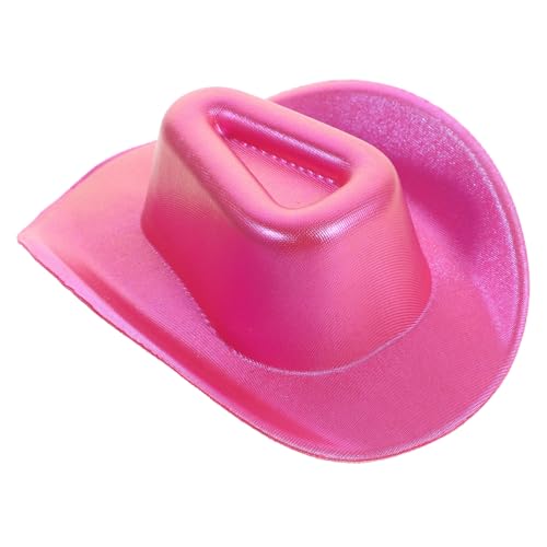 JOINPAYA Puppenmütze Miniatur Rosa klein winzig Party Stroh doll Accessories Puppen Accessoires Puppenhut Mode Dollhouse zubehör Mode Puppenhut Hut für Puppen entzückende hüte Eva Rosy von JOINPAYA