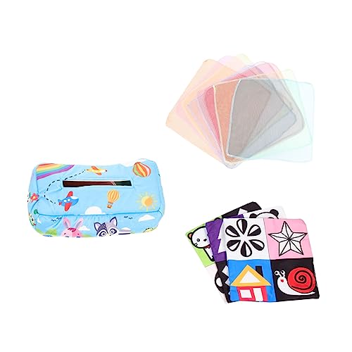JOINPAYA Taschentuchbox-Spielzeug Aus Plüschstoff Für Babys Sensorisches Spielzeug Für Kleinkinder Sicheres Waschbares Interaktives Lernspielzeug Für Säuglinge von JOINPAYA