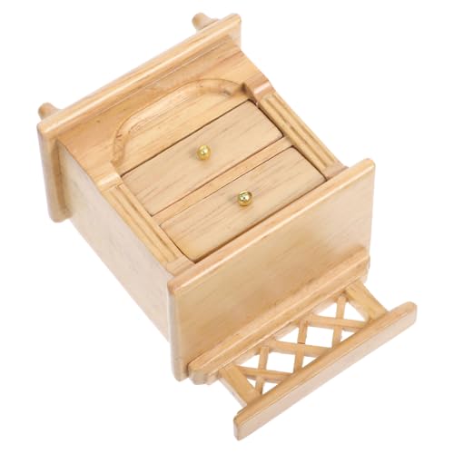 JOINPAYA kreative Möbel Kommode Bausatz klein Anzeige Bauen für Schrank kinderspielzeug bastelbedarf Küchenminiaturen Miniatur Vitrinenmodell hölzern Khaki von JOINPAYA