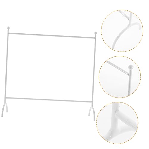 JOINPAYA puppenmöbel puppenkleiderbügel Puppenkleider-Organizer Miniaturmöbel puppenzubehör Kleidung Mini-Kleiderbügel Kleiderständer für Puppen Zubehör für Puppenkleiderständer Eisen Weiß von JOINPAYA