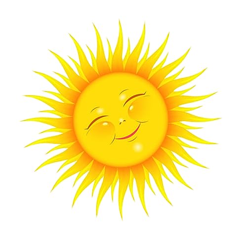 JOINPAYA Sonne Wandaufkleber Tapete Einzigartige Dekorative Aufkleber Für Wohnzimmer Schlafzimmer Hochwertiges Pvc Material Einfach Anbringen Und Entfernen von JOINPAYA