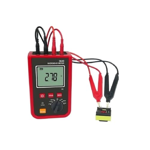 JOJIDE 3640 Präzisions-4-Draht-Milliohmmeter 1mΩ-200kΩ Milliohm-Klemmen-Erdungswiderstandstester for Wicklungen DC von JOJIDE