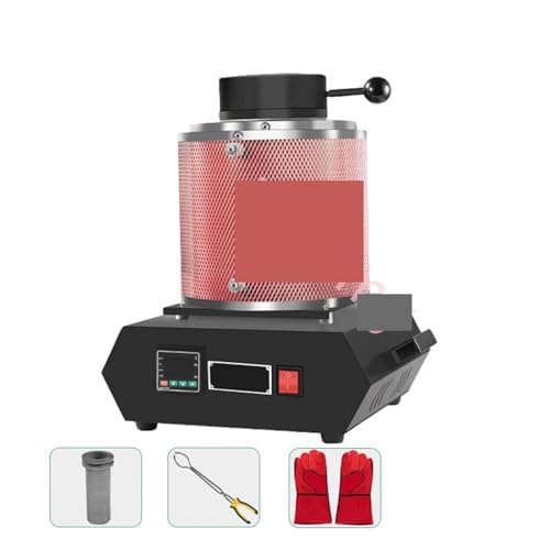 JOJIDE Goldschmelzofen, 1500 W Graphittiel for Schmelzen von Gold, Silber, Kupfer, Aluminium, Schmuck, Schmelzwerkzeug, Schmuckpoliermaschine(1KG Upgraded Style) von JOJIDE