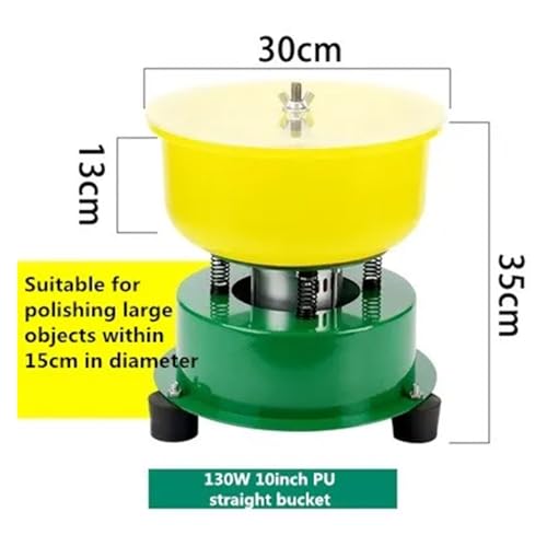 JOJIDE Jade-Schmuck-Vibratspoliermaschine und Wachsmaschine for Entfernen von Metallgraten und Reinin von Metalloberflächenflecken, Schmuckpoliermaschine(10 inches) von JOJIDE